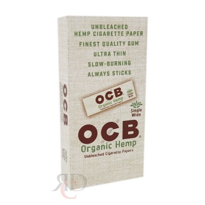 OCB ORGANIC HEMP SINGLE WIDE PAPER 24CT/PACK